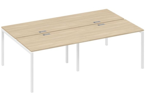 Рабочая станция 4х120 Мира Лофт, цвет дуб скандинавский + белый