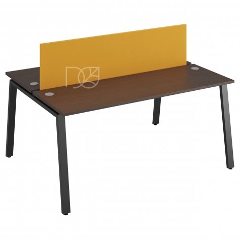 Стол на 2 рабочих места (с просветом), цвет венге