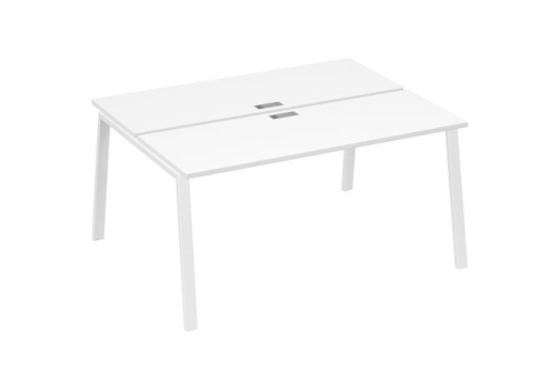 Рабочая станция 2х160 Мира Трио, цвет белый премиум + белый