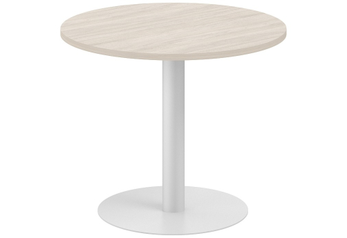 Стол переговорный круглый Индиго Вуд, цвет дуб светлый