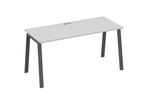 Стол письменный Мира Трио, цвет серый + антрацит
