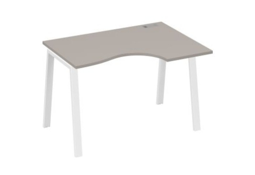 Стол эргономичный правый 120 Мира Трио, цвет мокко премиум + белый