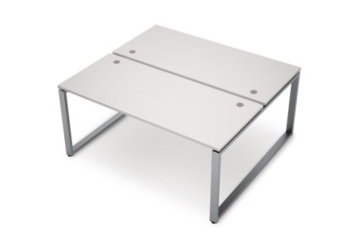 Бенч-система на 2 рабочих места Деко Опера, цвет белый