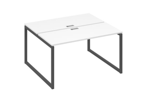 Рабочая станция (2х140) Мира Одри, цвет белый премиум + антрацит