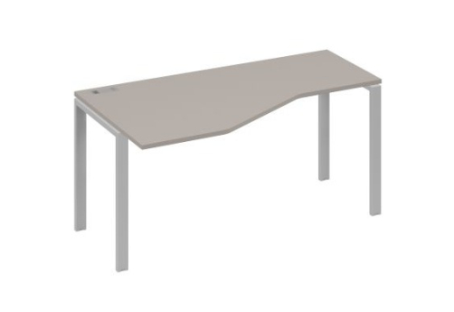 Стол эргономичный левый Мира Нумо, цвет мокко премиум + серый