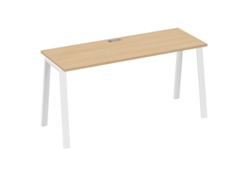 Стол письменный Мира Трио, цвет натуральный дуб + белый