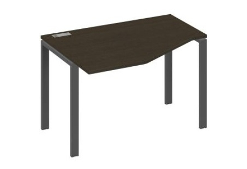 Стол эргономичный левый Мира Нумо, цвет венге + антрацит