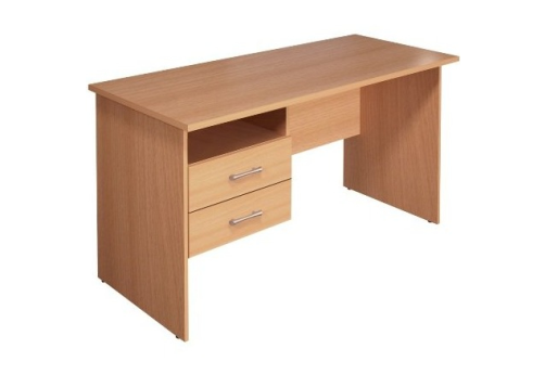 Стол рабочий с тумбой, цвет бук