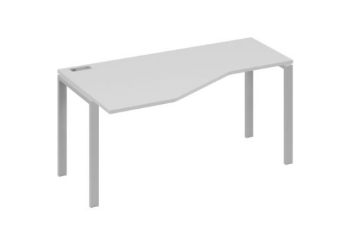 Стол эргономичный левый Мира Нумо, цвет серый + серый