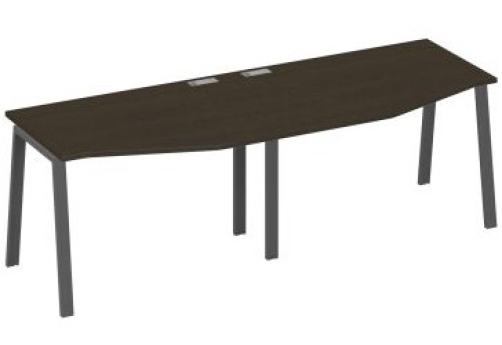 Рабочая станция эргономичная (2х120) Мира Нумо, цвет венге + антрацит