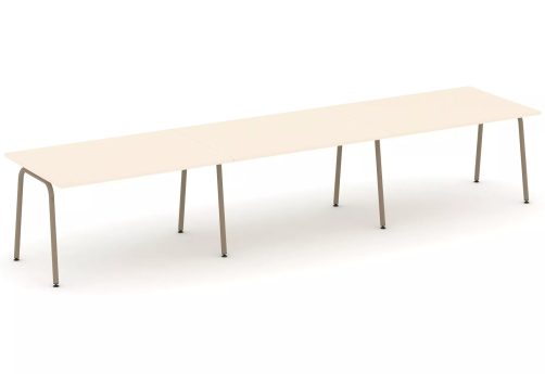 Стол переговорный (тройной), цвет сатин