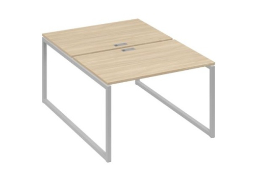 Рабочая станция (2х120) Мира Одри, цвет дуб скандинавский + серый