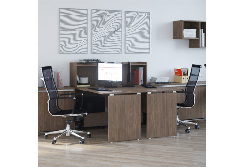 Рабочая станция на 2 человека Аура, вяз