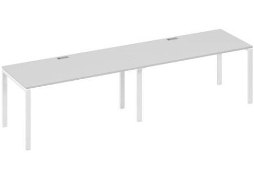 Рабочая станция (2х160) Мира Нумо, цвет серый + белый