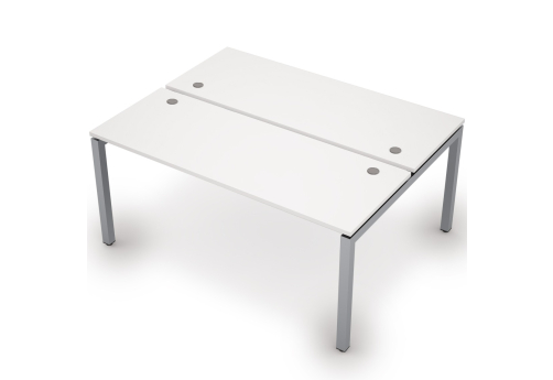 Бенч-система на 2 рабочих места Деко Тренд, цвет белый