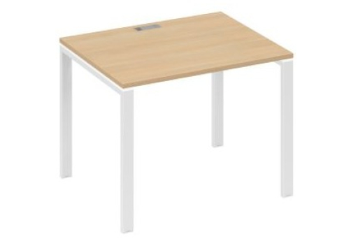 Стол письменный Мира Нумо, цвет натуральный дуб + белый