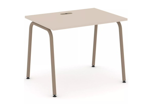 Стол рабочий (с лючком), цвет капучино