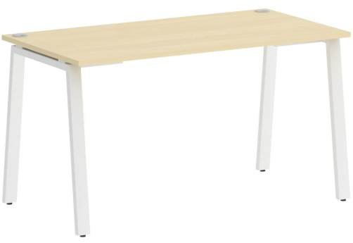Стол письменный, цвет клен + белый
