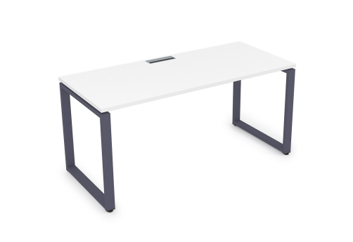 Стол рабочий Оскар Персонал, цвет белый премиум