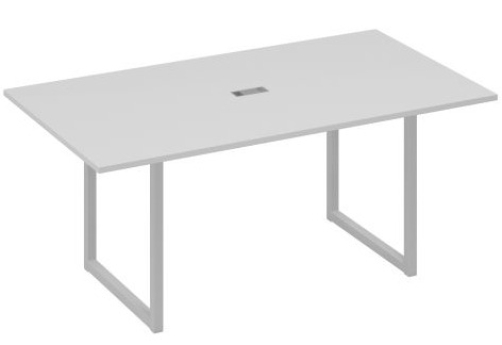 Стол для переговоров прямоугольный Мира Нумо, цвет серый + серый