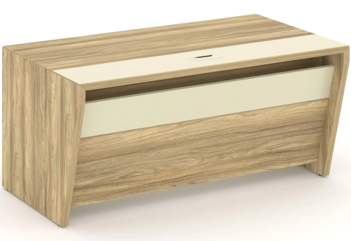 Стол руководителя, цвет гикори + ваниль