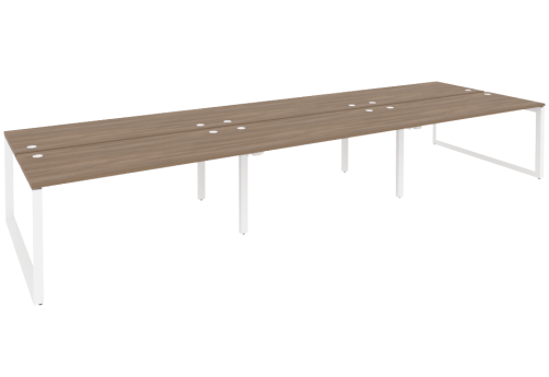 Рабочая станция, 4740х1475х750 мм, цвет дуб Аризона + белый