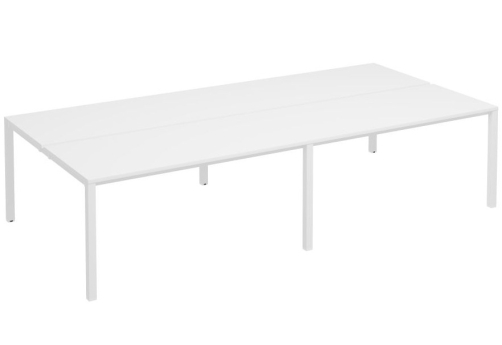 Рабочая станция (4х160) Прайм Металл 50, цвет белый + белый