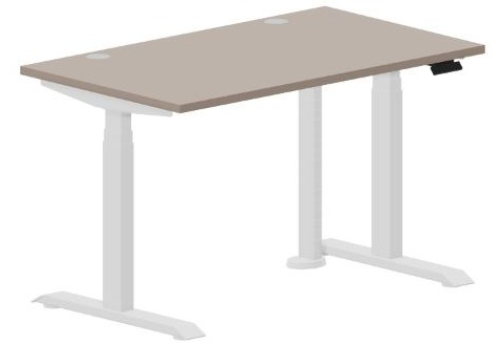 Стол регулируемой высоты (2 заглушки) Бенет, цвет тортора + белый