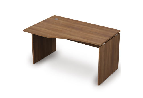 Стол криволинейный левый Деко, цвет шамони темный