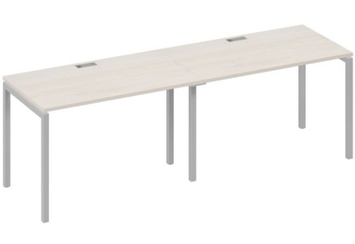 Рабочая станция 2х120 Мира Лофт, цвет дуб шамони + серый