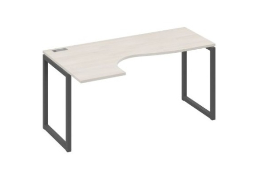 Стол эргономичный левый Мира Одри, цвет дуб шамони + антрацит