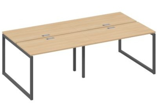 Рабочая станция (4х120) Мира Одри, цвет натуральный дуб + антрацит