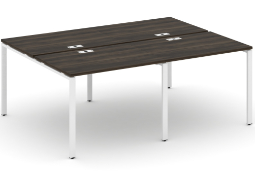 Рабочая станция на 4 места Динен, цвет дуб мали-белый