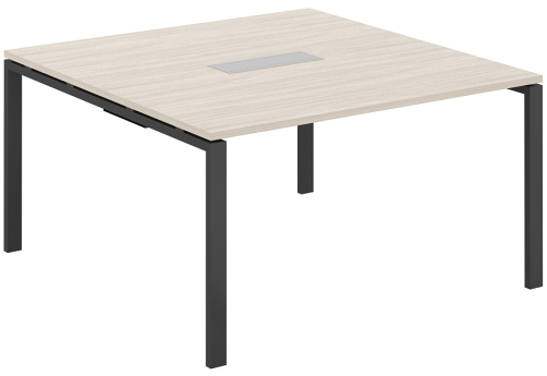 Стол переговорный Индиго Сет, цвет дуб светлый + антрацит