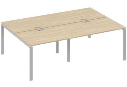 Рабочая станция (4х120) Мира Нумо, цвет дуб скандинавский + серый