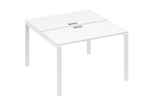 Рабочая станция (2х120) Мира Нумо, цвет белый премиум + белый