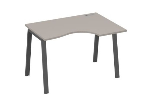 Стол эргономичный правый 120 Мира Трио, цвет мокко премиум + антрацит
