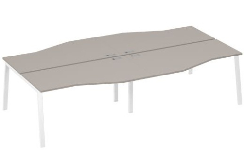 Станция рабочая эргономичная 4х160 Мира Трио, цвет мокко премиум + белый