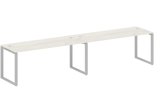 Стол на 2 рабочих места, цвет дуб новара