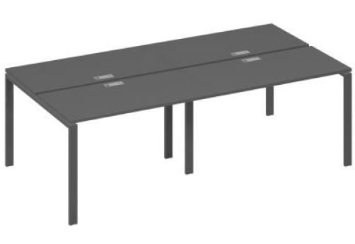 Рабочая станция (4х120) Мира Нумо, цвет антрацит премиум + антрацит