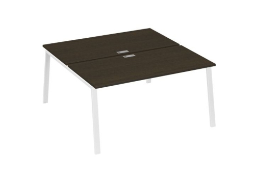 Рабочая станция 2х160 Мира Трио, цвет венге + белый