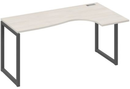 Стол эргономичный правый Мира Одри, цвет дуб шамони + антрацит