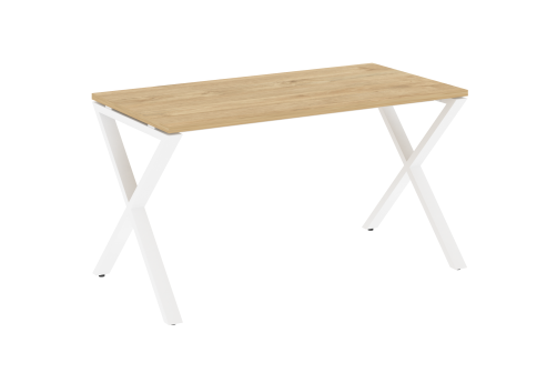 Стол рабочий Европа, цвет тиквуд светлый + белый