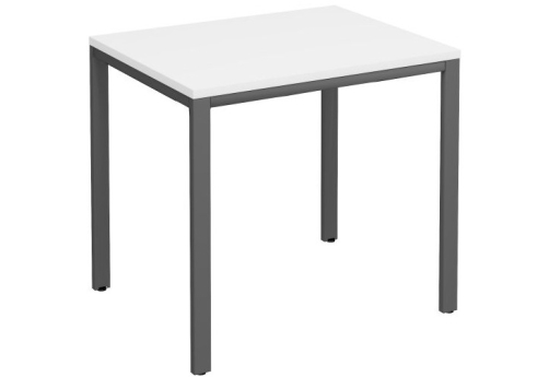 Стол письменный на металлокаркасе Прайм Металл 25, цвет белый + антрацит