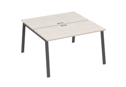 Рабочая станция 2х140 Мира Трио, цвет дуб шамони + антрацит