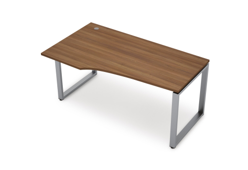 Стол криволинейный левый Деко Опера, цвет шамони темный