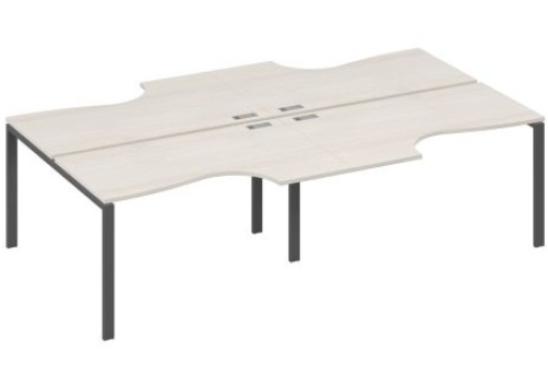 Рабочая станция эргономичная (4х140) Мира Нумо, цвет дуб шамони + антрацит