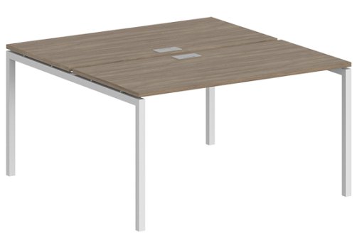 Рабочая станция Индиго Форт, цвет дуб темный + белый