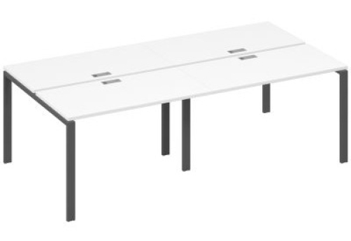 Рабочая станция (4х120) Мира Нумо, цвет белый премиум + антрацит