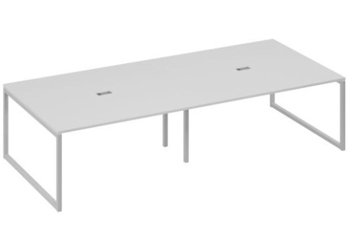 Стол для переговоров прямоугольный Мира Одри, цвет серый + серый